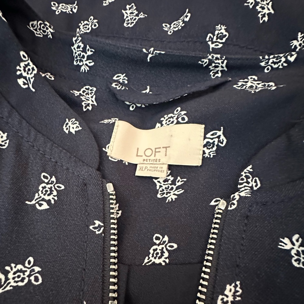 Loft Tiny Rose Pattern Jacket - image 5